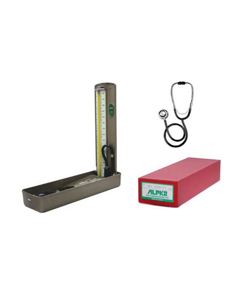 Mercurial Sphygmomanometer with Stethoscope ALPK2