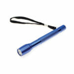 Portable Flashlight Blue Metal