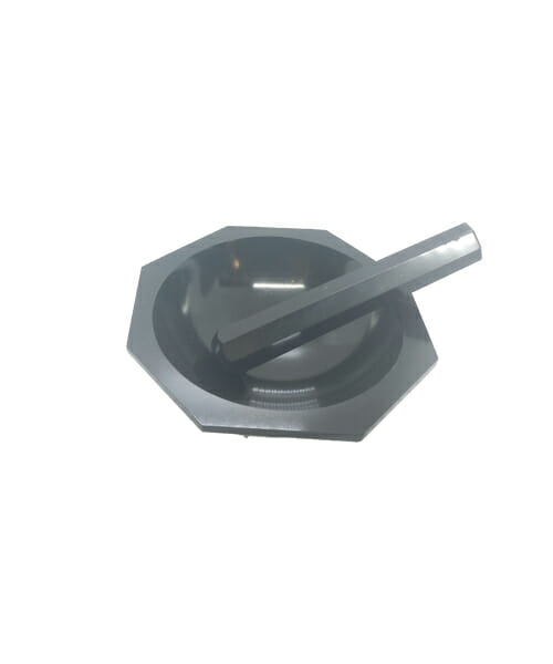 Black Porcelain Mortar With Pestle
