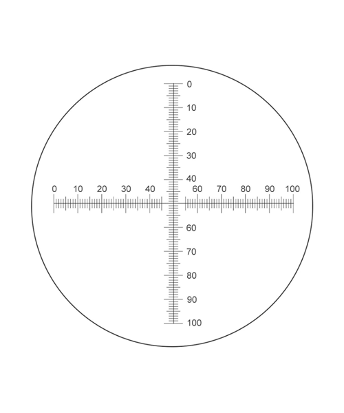 Graticule Microscope Cover Slide Ruler Type
